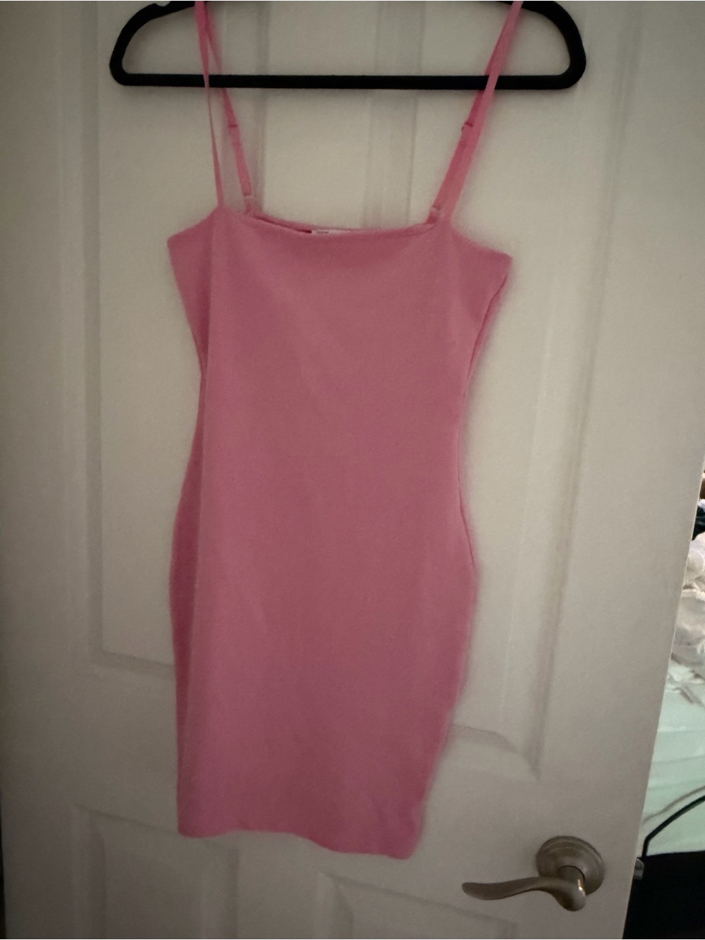 Zara Pink Spaghetti-Strap Mini Dress